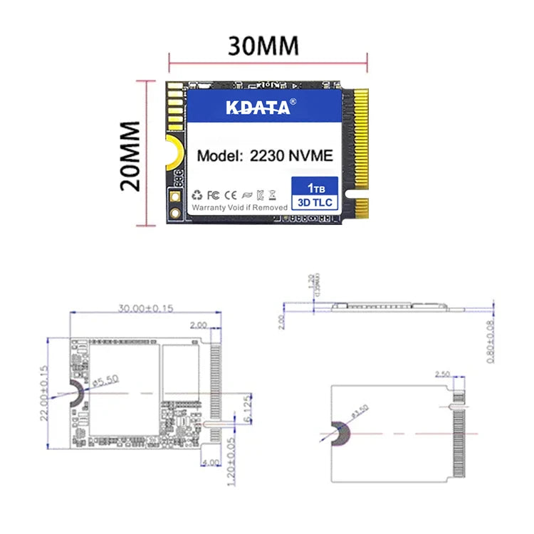 KDATA M.2 NVMe Gen 3x4 2230 SSD