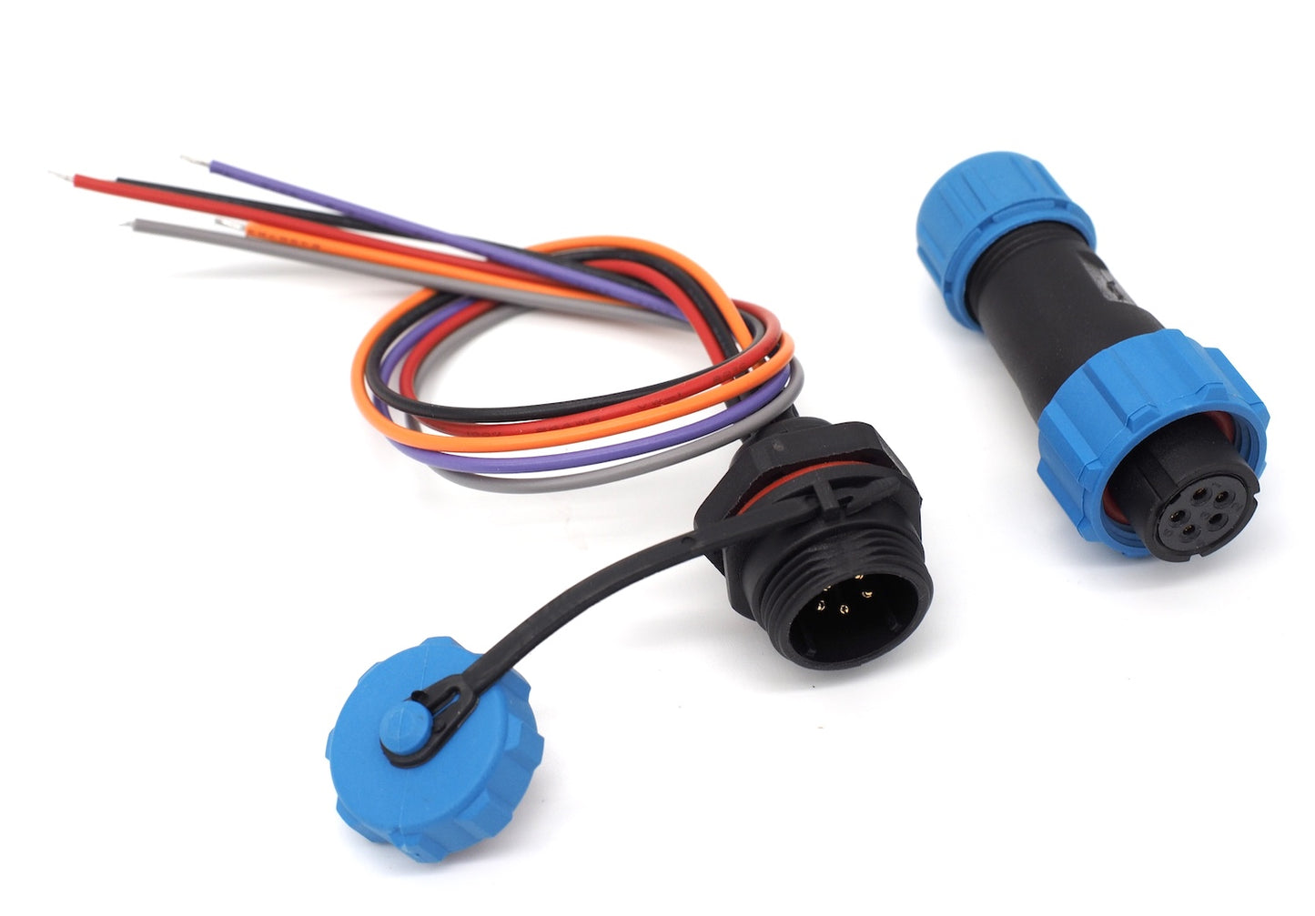 SP13 Pigtail Connector Pair, 5-pin, Female Cable Plug