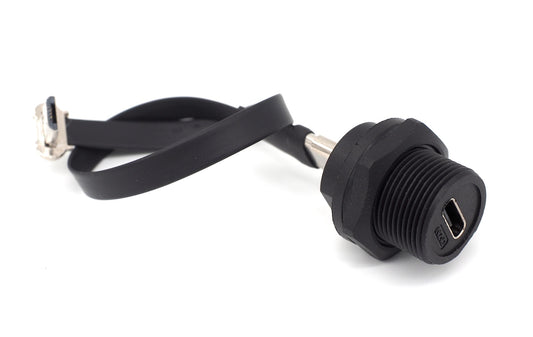 USB Type C to Micro-USB Panel Mount Connector