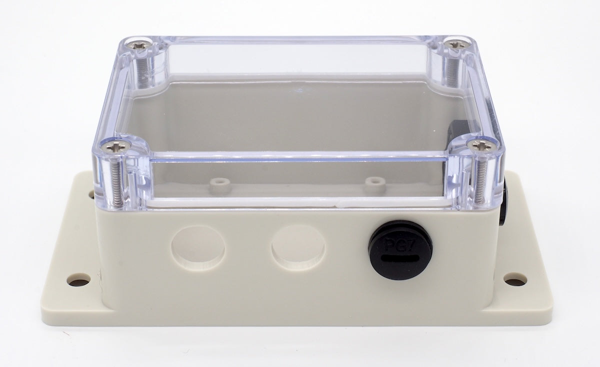 Waterproof Enclosure 100x68x50 mm, flanges, holes