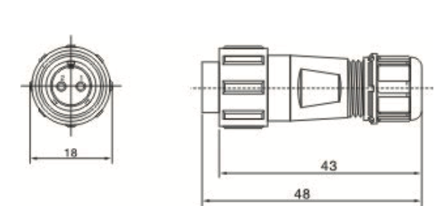 SP13 Power Pigtail Connector Pair