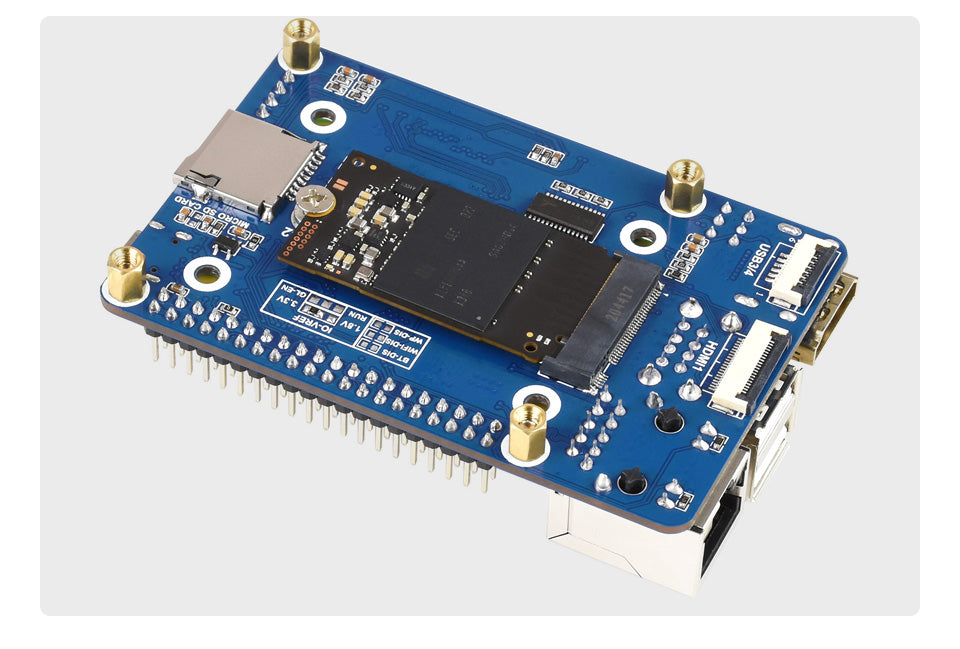 Waveshare Mini Base Board (A) for Raspberry Pi Compute Module 4 (CM4-IO-BASE-A)