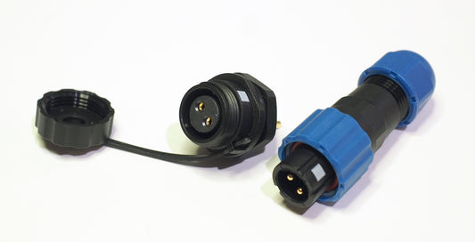 SP13 connector, 2-pin, male plug