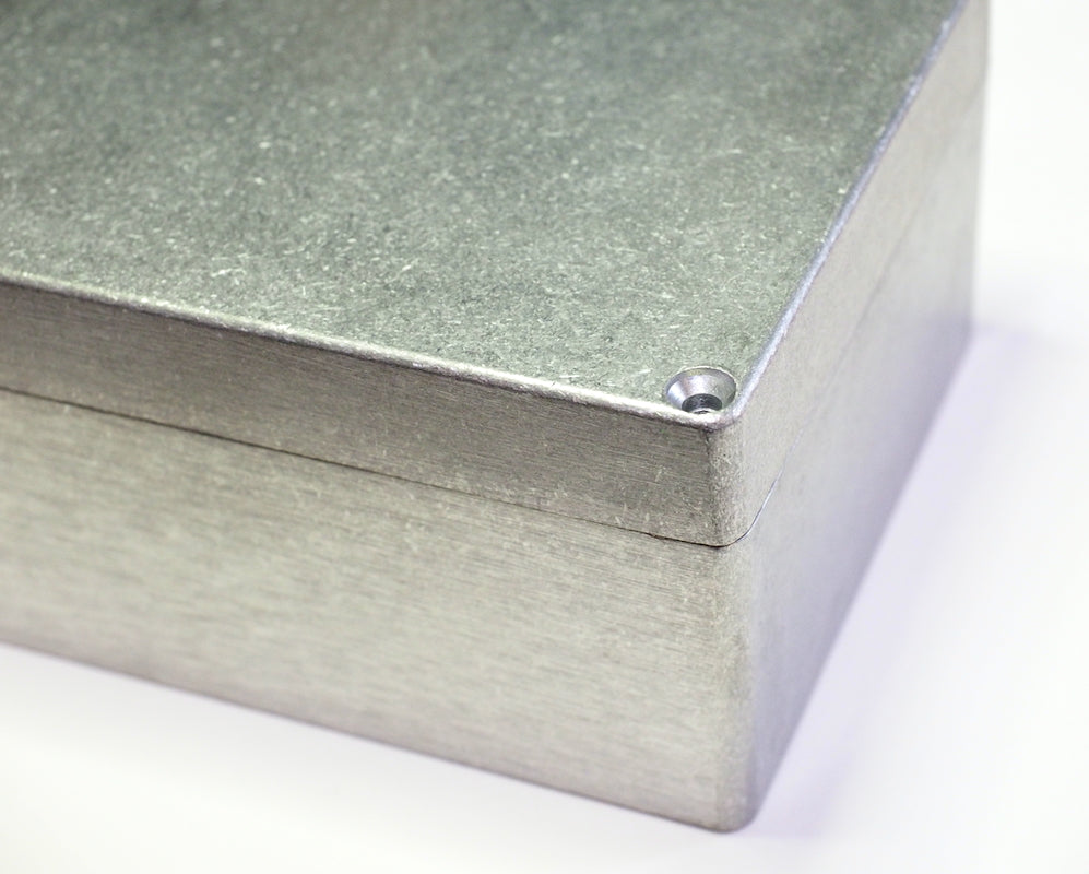 Metal enclosure, 200x120x75 mm, aluminum, IP65