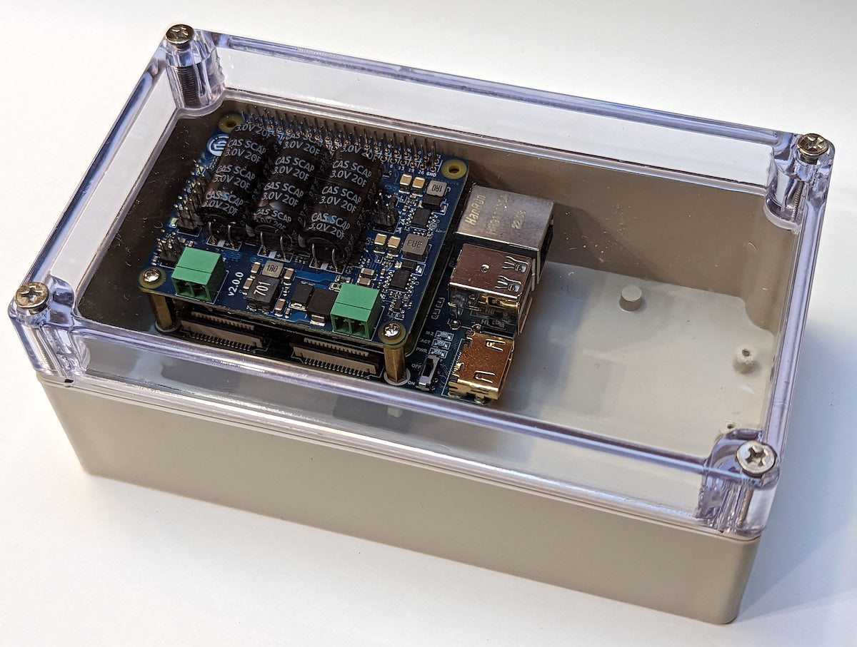 Compact Weatherproof Enclosure for Raspberry Pi and SH-RPi (158x90x60 mm)