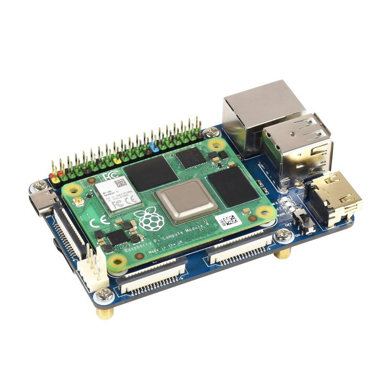 Waveshare Mini Base Board (A) for Raspberry Pi Compute Module 4 (CM4-IO-BASE-A)