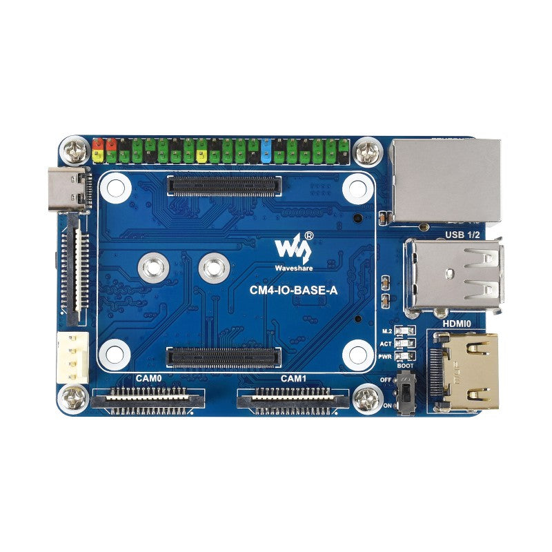 Waveshare Mini Base Board (A) for Raspberry Pi Compute Module 4 (CM4-IO-BASE-A)