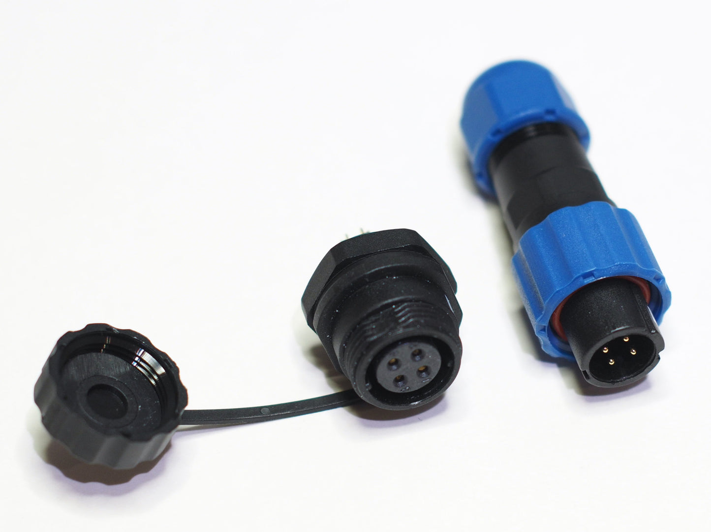 SP13 connector, 4-pin, male plug