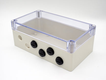 Waterproof Enclosure 158x90x60 mm, pre-drilled holes